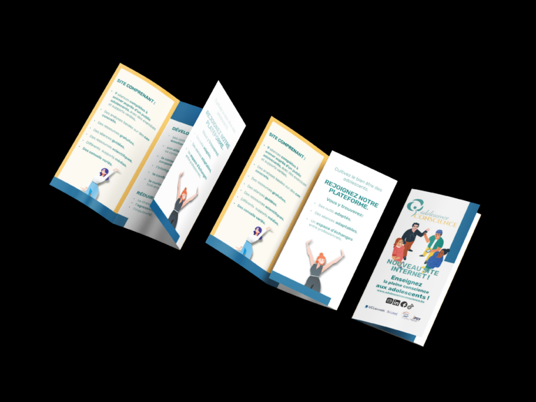 dépliant 3 volets adolescence conscience